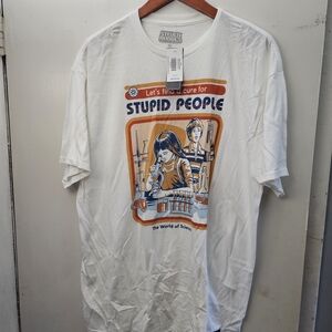 White Short Sleeve Crew Neck Tee